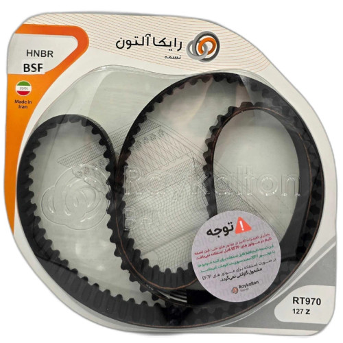 تسمه تایم رایکالتون مدل 127 دندانه BSF-HNBR چهار لایه مناسب برای سمند EF7